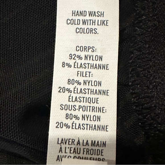 (Sold) Aerie Black Sheer Ribbed Bralette Adjustable Straps Women’s Size Small - Picture 10 of 10